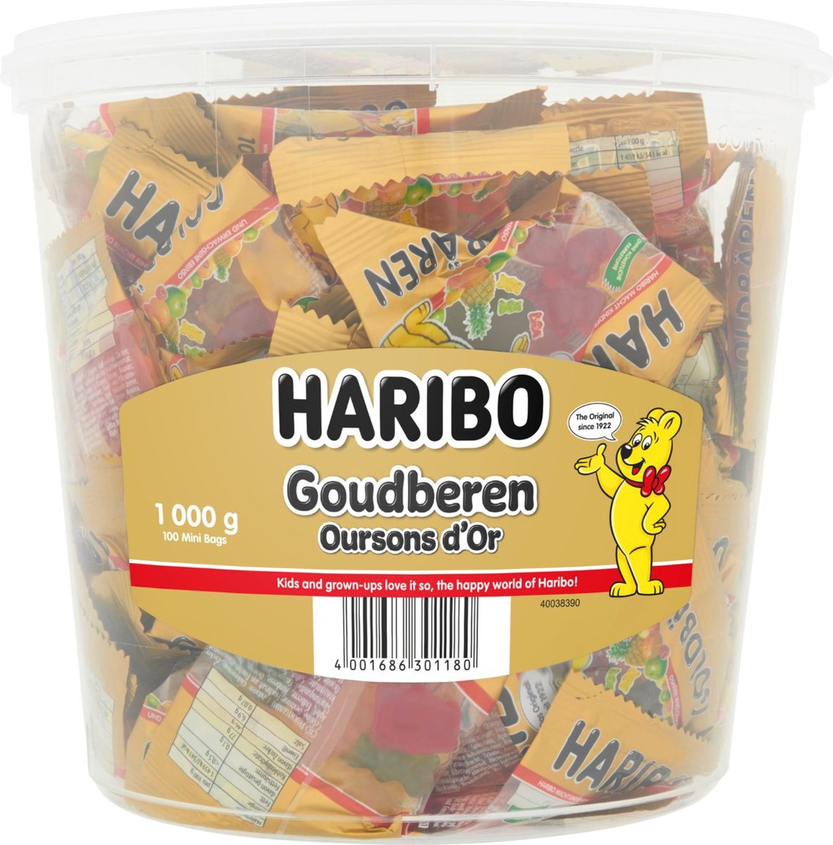 Haribo Silo - Zakjes Goudbeertjes - 100 stuks