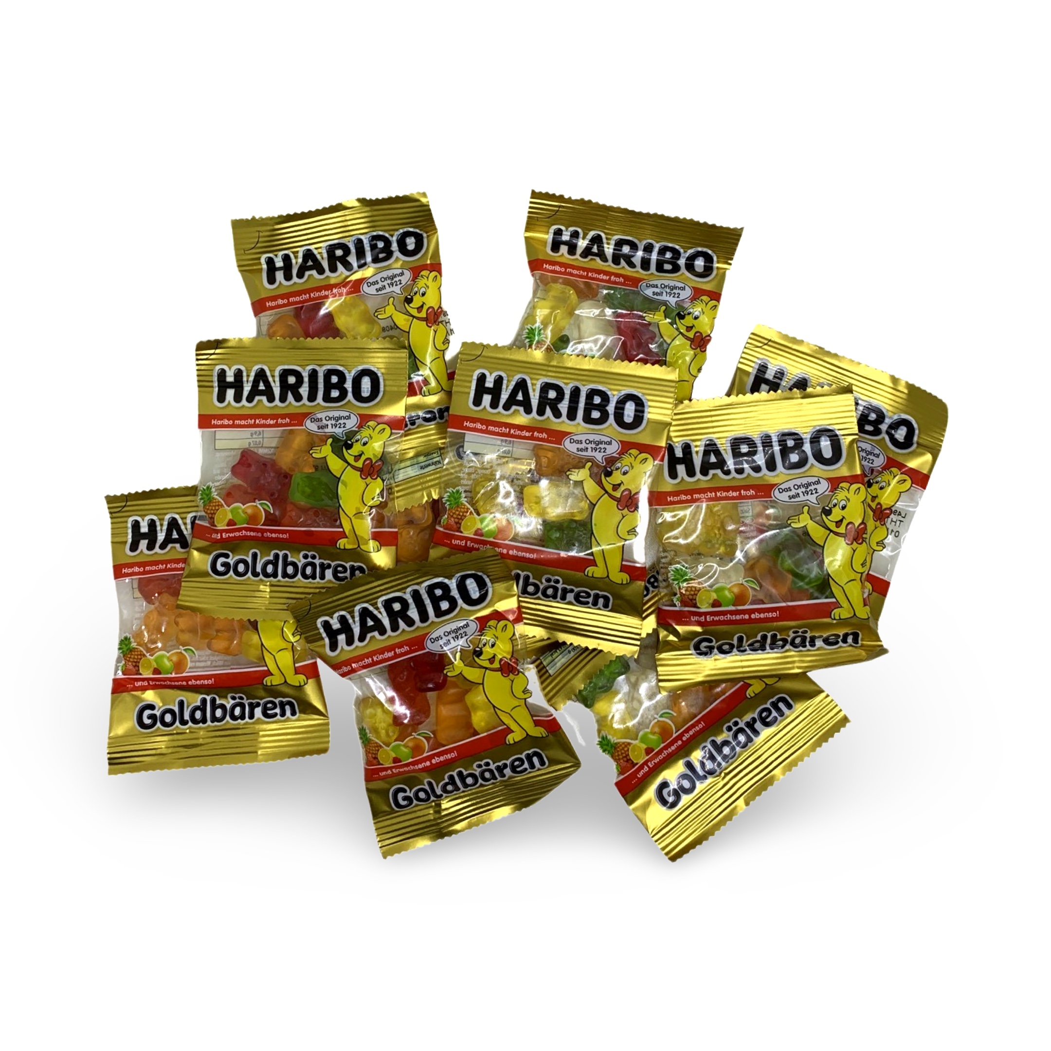 10 Haribo Goudberen Mini zakjes van 10 g